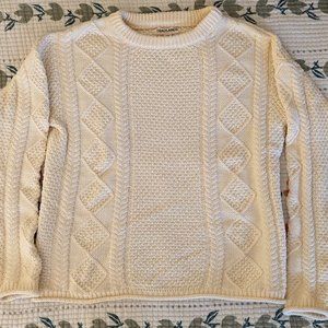 Tradlands Fisherman Sweater in Cream